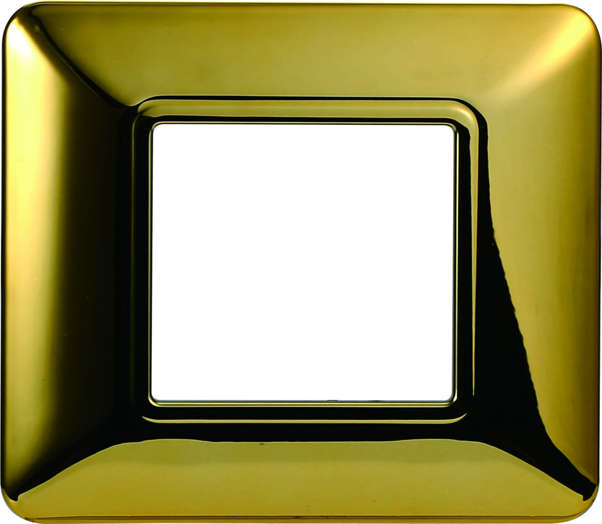 ETTROIT Placca Plastica Serie Solar 2P Colore Oro Lucido Compatibile Con