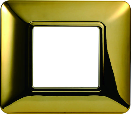 ETTROIT Placca Plastica Serie Solar 2P Colore Oro Lucido Compatibile Con