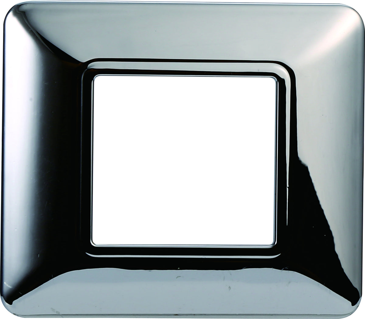 ETTROIT Placca Plastica Serie Solar 2P Colore Cromato Lucido Compatibile Con