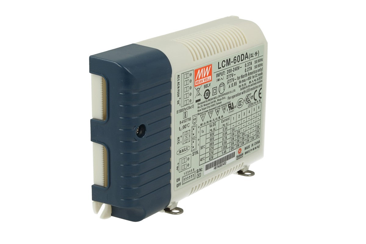 Led Driver CC Meanwell LCM-60DA Dimmerabile DALI Pulsante NO Corrente Costante