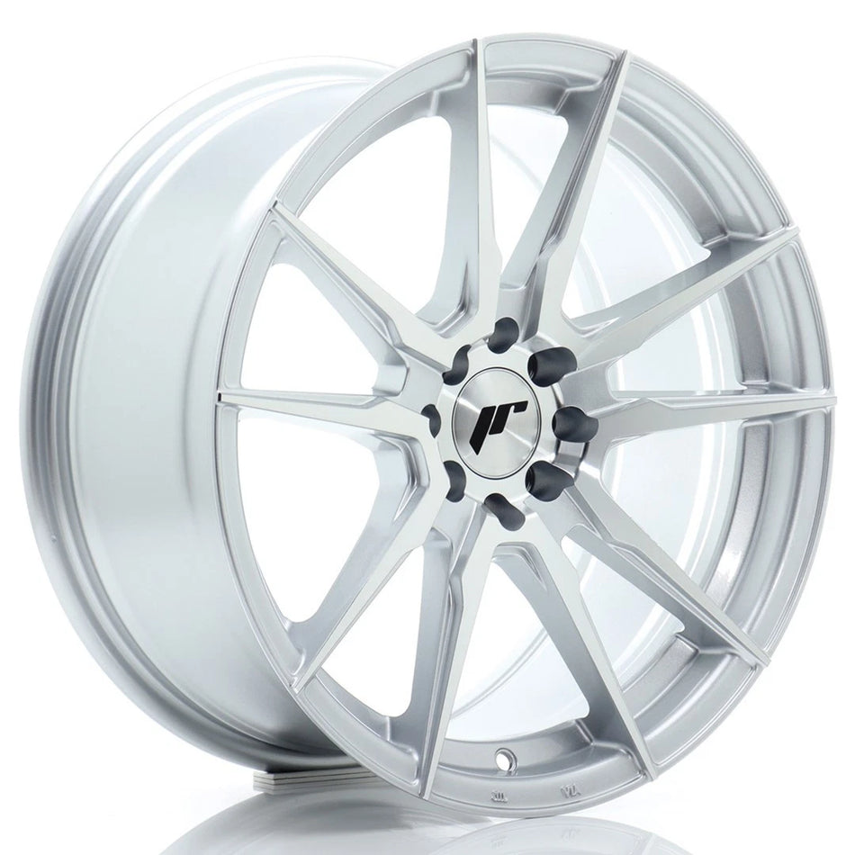 Un cerchio JR Wheels JR21 17x8 ET25 4x100/108 Silver Machined Face