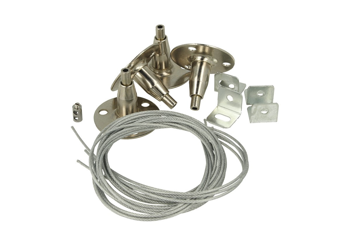 Kit Staffe Fissaggio a Sospensione Per Pannello Led 120x30 60x60 120x60 30x30