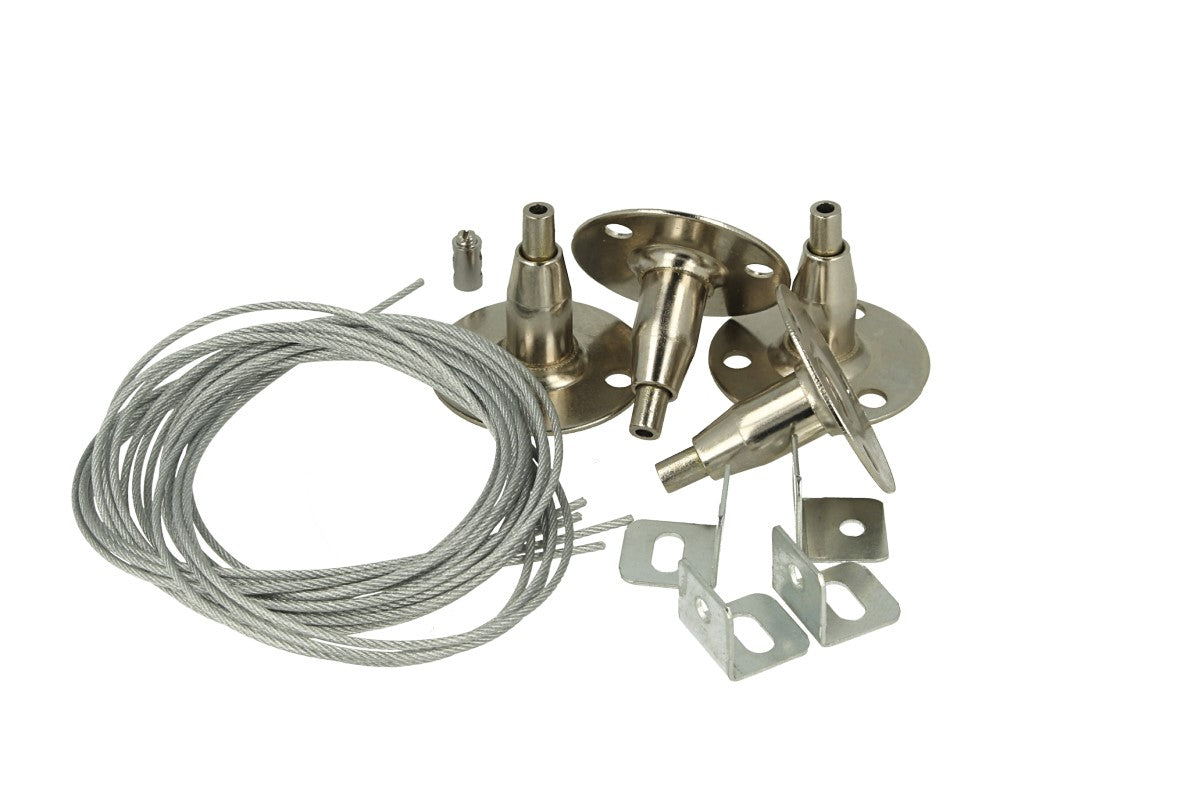 Kit Staffe Fissaggio a Sospensione Per Pannello Led 120x30 60x60 120x60 30x30