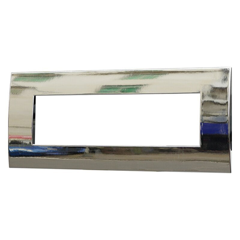 ETTROIT Placca Plastica Serie Venus 7P Colore Cromato Lucido Compatibile Con